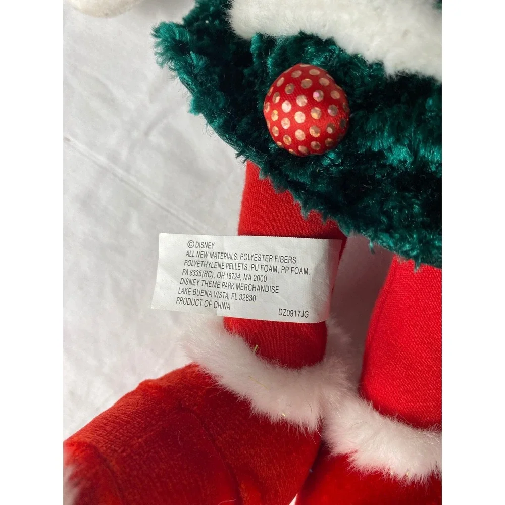Disney 2010 Festive Goofy Plush Christmas Tree‎ Santa Hat Disneyland